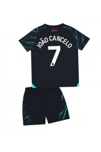 Fotbalové Dres Manchester City Joao Cancelo #7 Dětské Třetí Oblečení 2023-24 Krátký Rukáv (+ trenýrky)